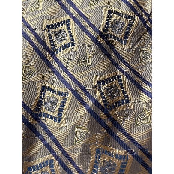 Robert Talbott Best Of Class Tie Nordstorm Black And Gold - Picture 3 of 6